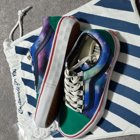 NWOT Custom Made Space checkered Van's - Picture 4 of 5